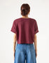 TEXTURED BOXY CROPPED TEE
